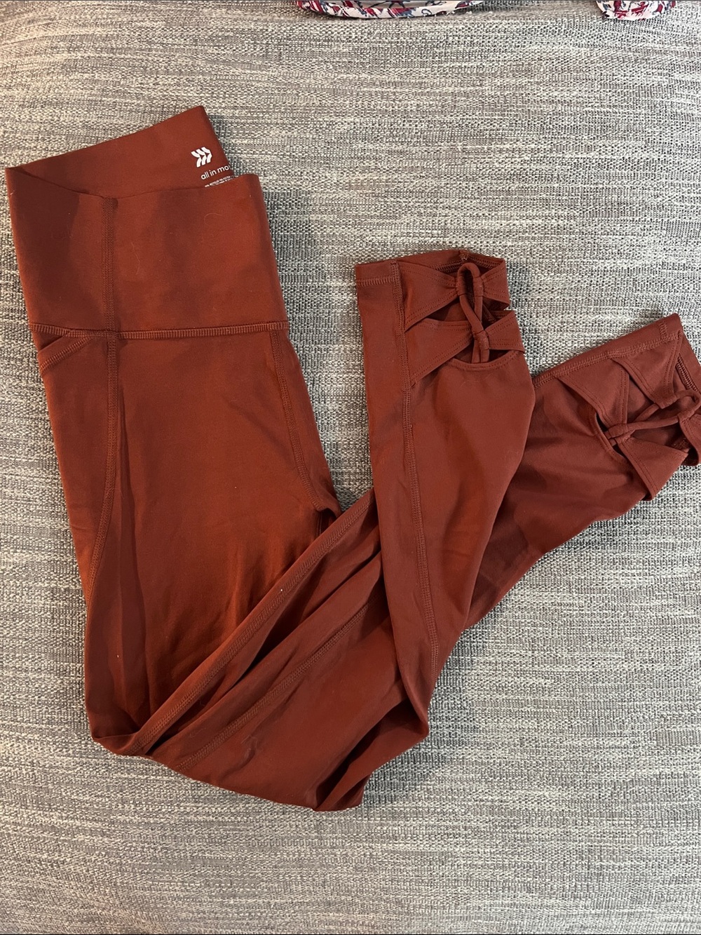 all in motion Rust High-Waist Leggings with Crisscross Ankle